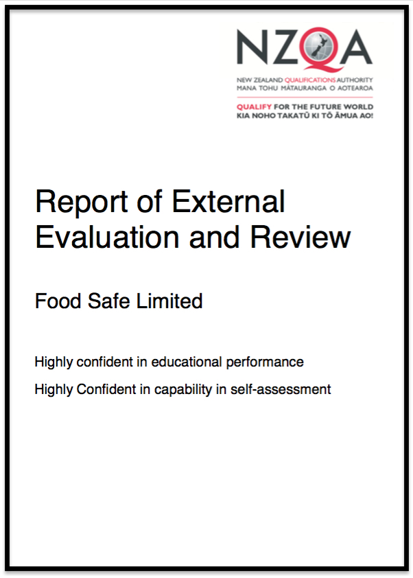 Food Safe Ltd NZQA Category 1 Status