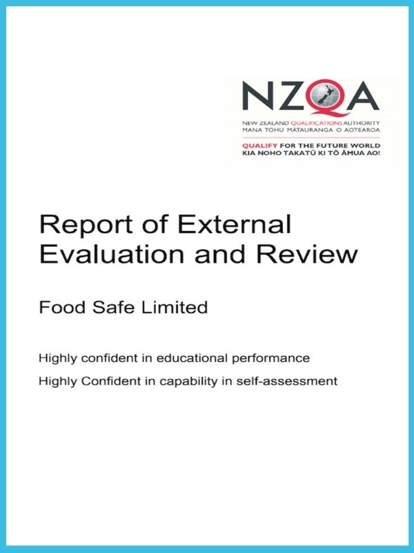 NZQA Food Safe EER Rating