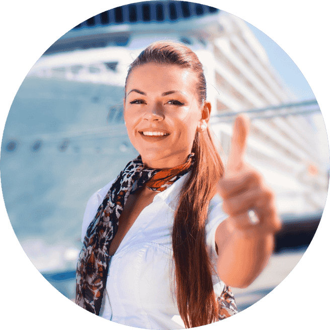 Stewardess applying level 2 food safety on super yatch